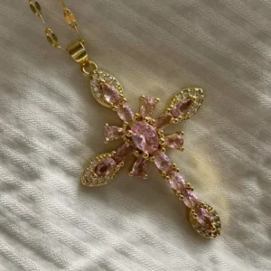 Gold Cross Necklace for women